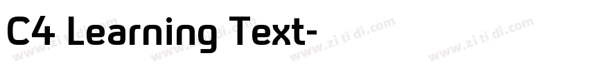 C4 Learning Text字体转换
